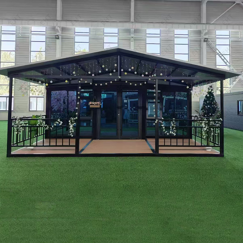 Unit Hidup Mudah Alih Pasang Siap Rumah Bekas Sayap Berkembar 20 kaki