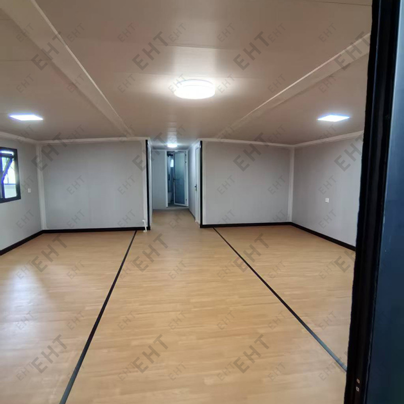 40 kaki Sayap Berkembar Unit Hidup Modular Boleh Diperbesar Rumah Kontena Pasang Siap